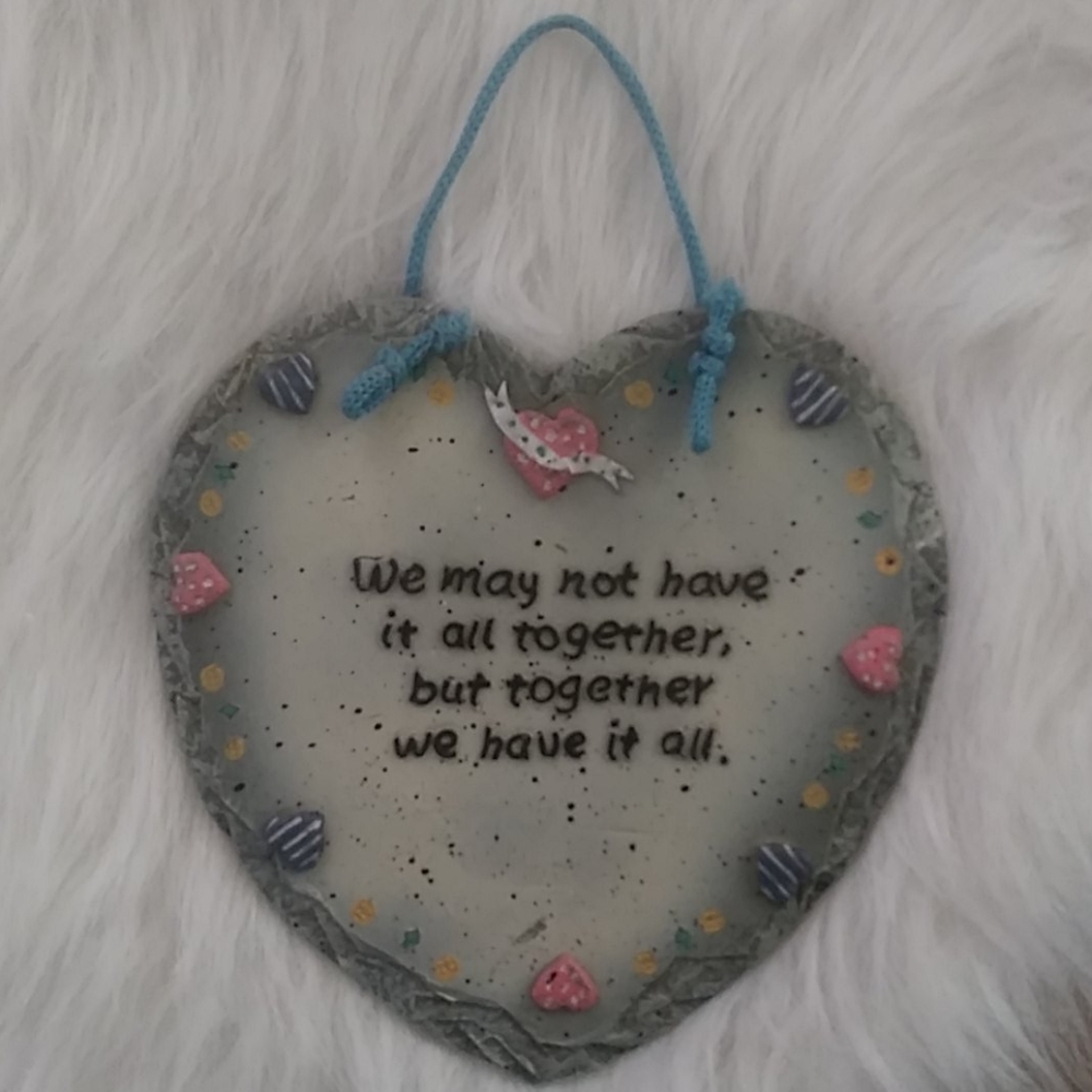 Blue Heart Shaped Art Decor